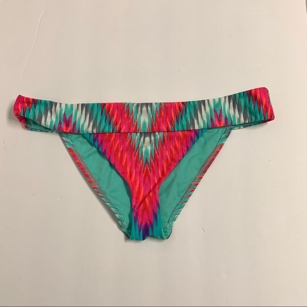 Body Glove Size XL Pink/White/Teal/Gray Bikini Swim Bottom NWOT